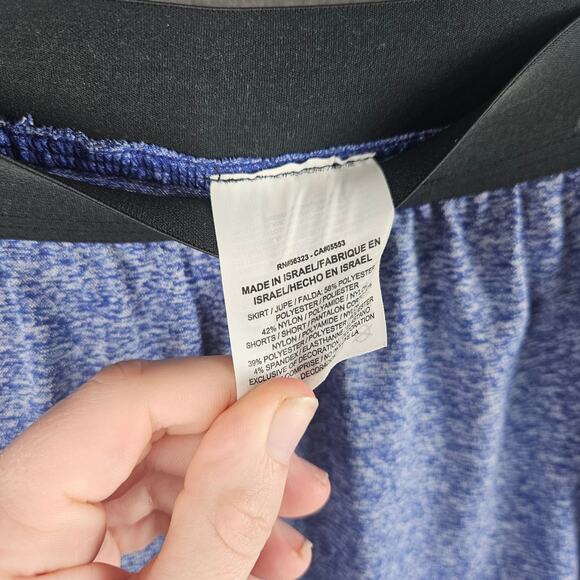 Nike Golf Dri Fit Skort Womens Size Medium Stretch Blue Heather Tennis Preppy - Picture 3 of 9